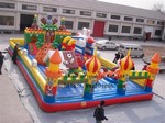 Inflatable bouncer pictures size 10m*6m